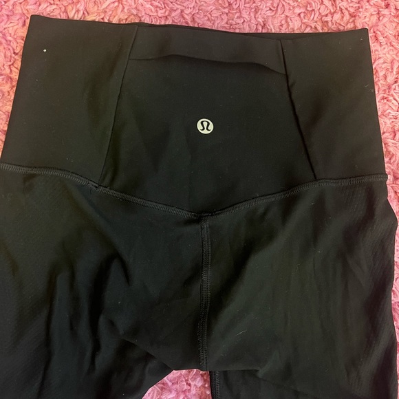 Lululemon black leggings with mesh sides - Picture 2 of 3